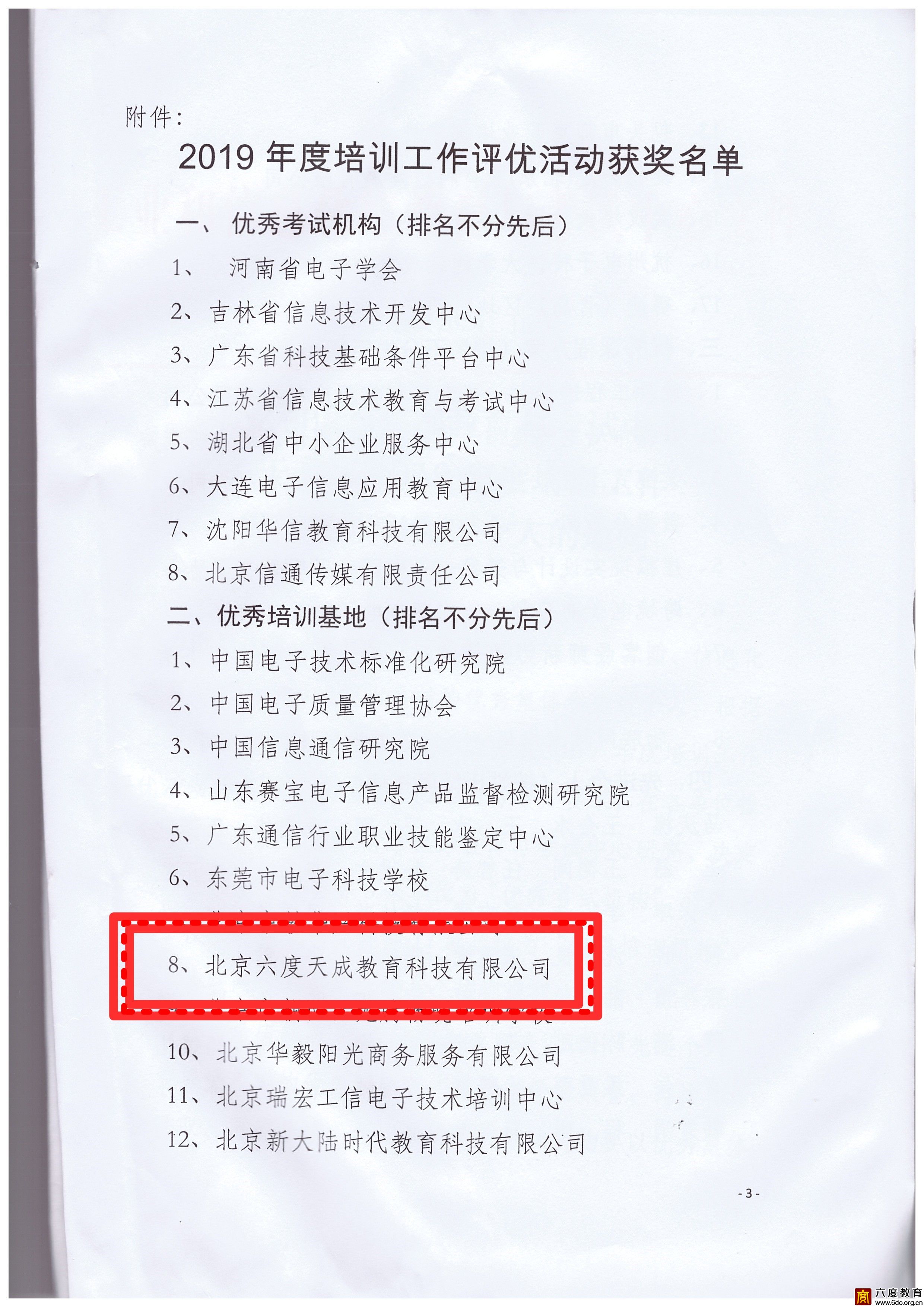 六度教育榮膺2019年度“優(yōu)秀培訓(xùn)基地”稱號(hào)